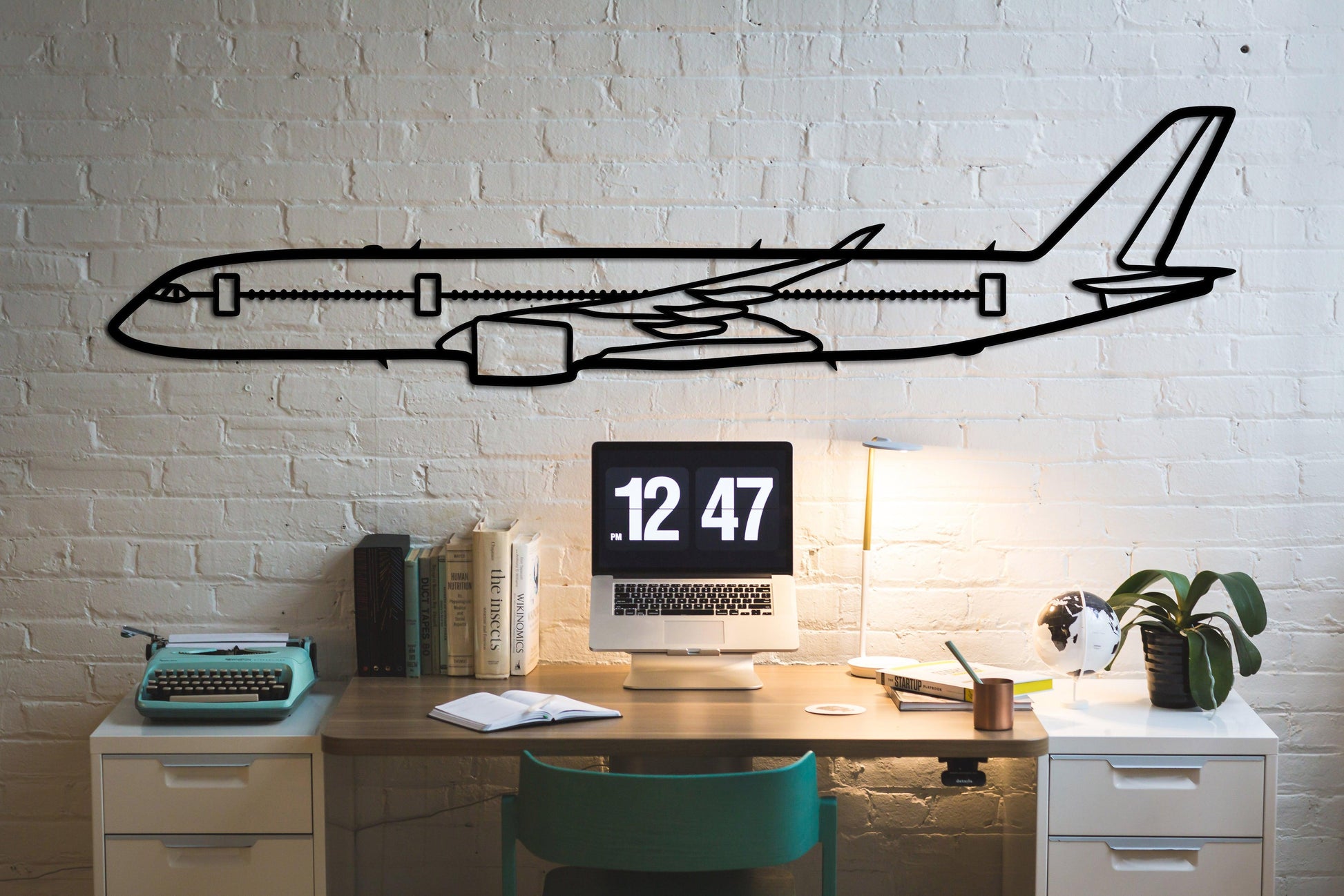 A350 Airbus Metal Silhouette Wall Art - Artifay Decor