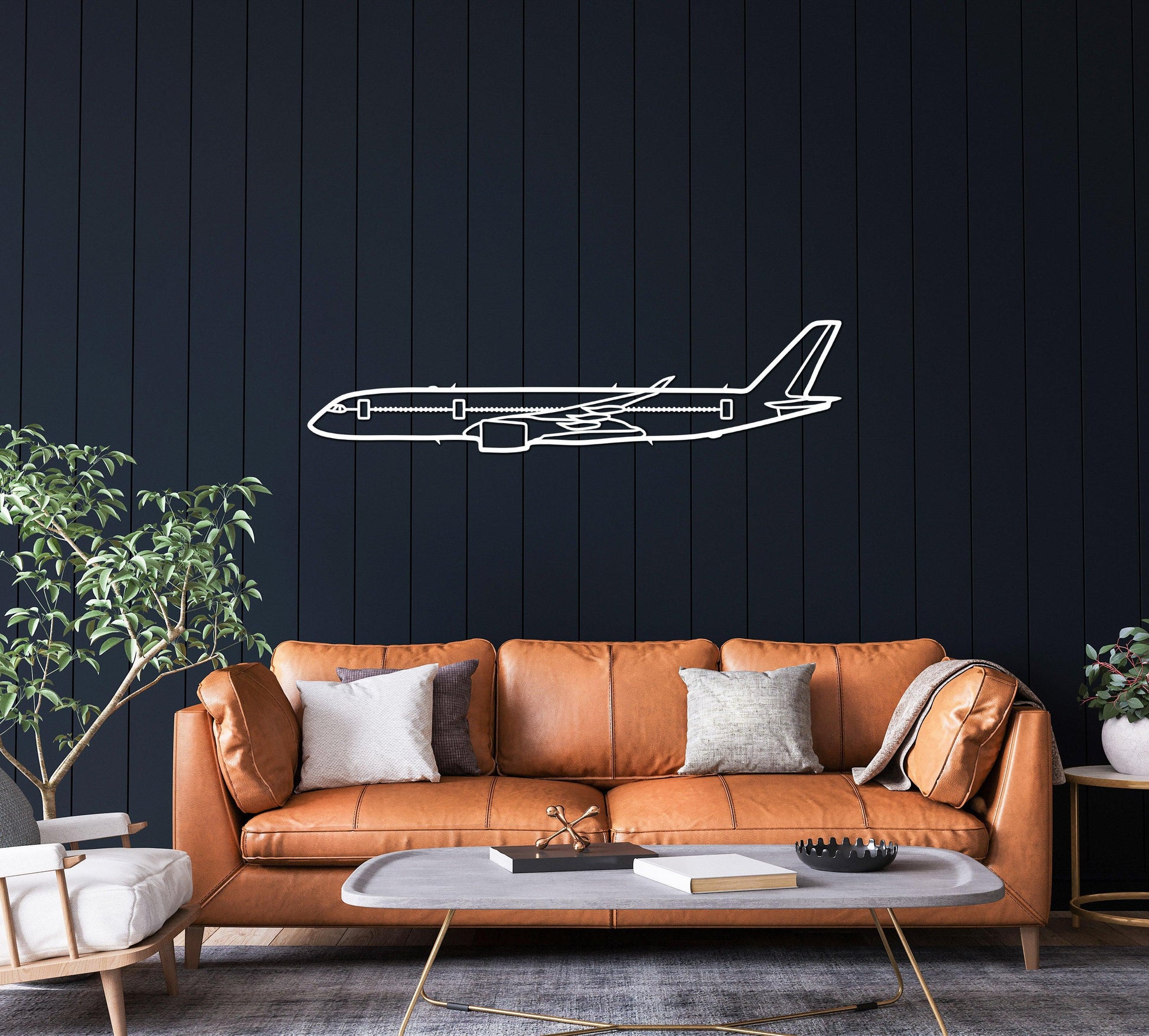 A350 Airbus Metal Silhouette Wall Art - Artifay Decor