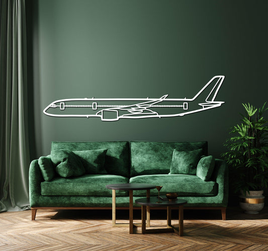 A350 Airbus Metal Silhouette Wall Art - Artifay Decor