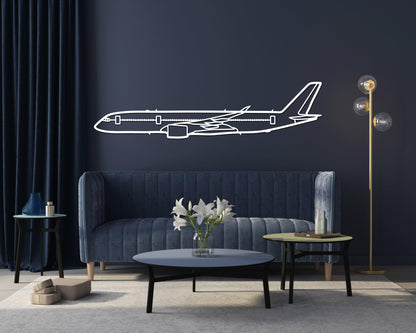 A350 Airbus Metal Silhouette Wall Art - Artifay Decor