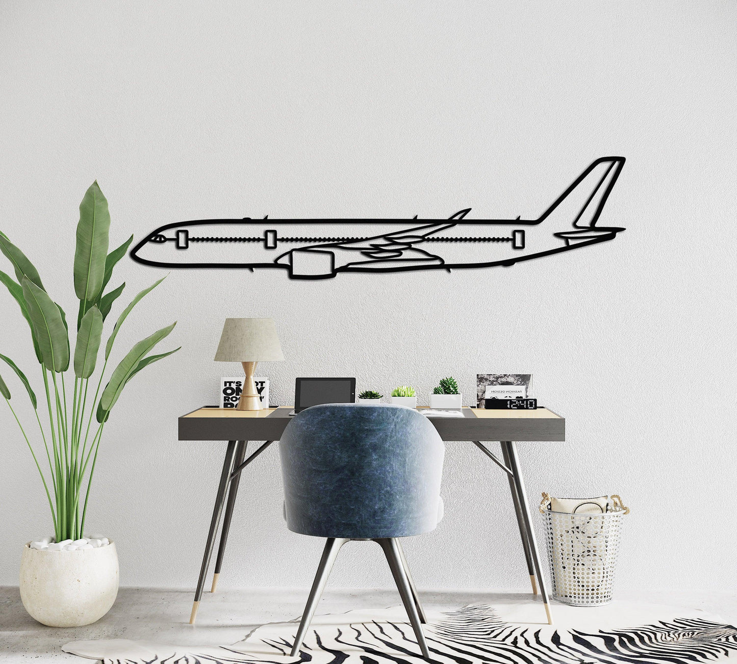 A350 Airbus Metal Silhouette Wall Art - Artifay Decor