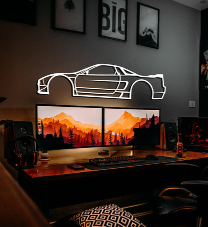 Acura NSX Silhouette Metal Car Wall Art - Artifay Decor