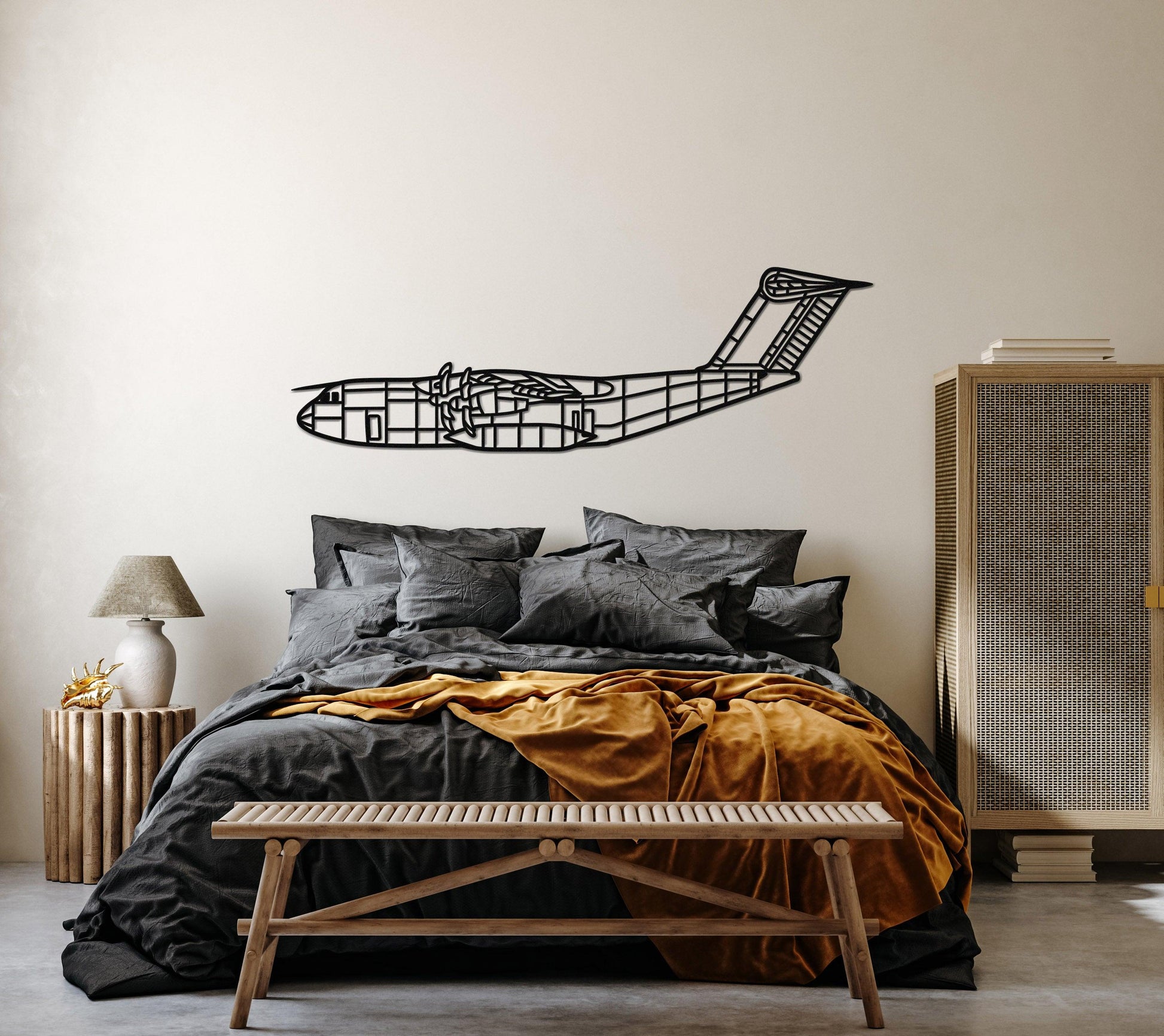 Airbus A400 M Metal Airplane Wall Art - Artifay Decor