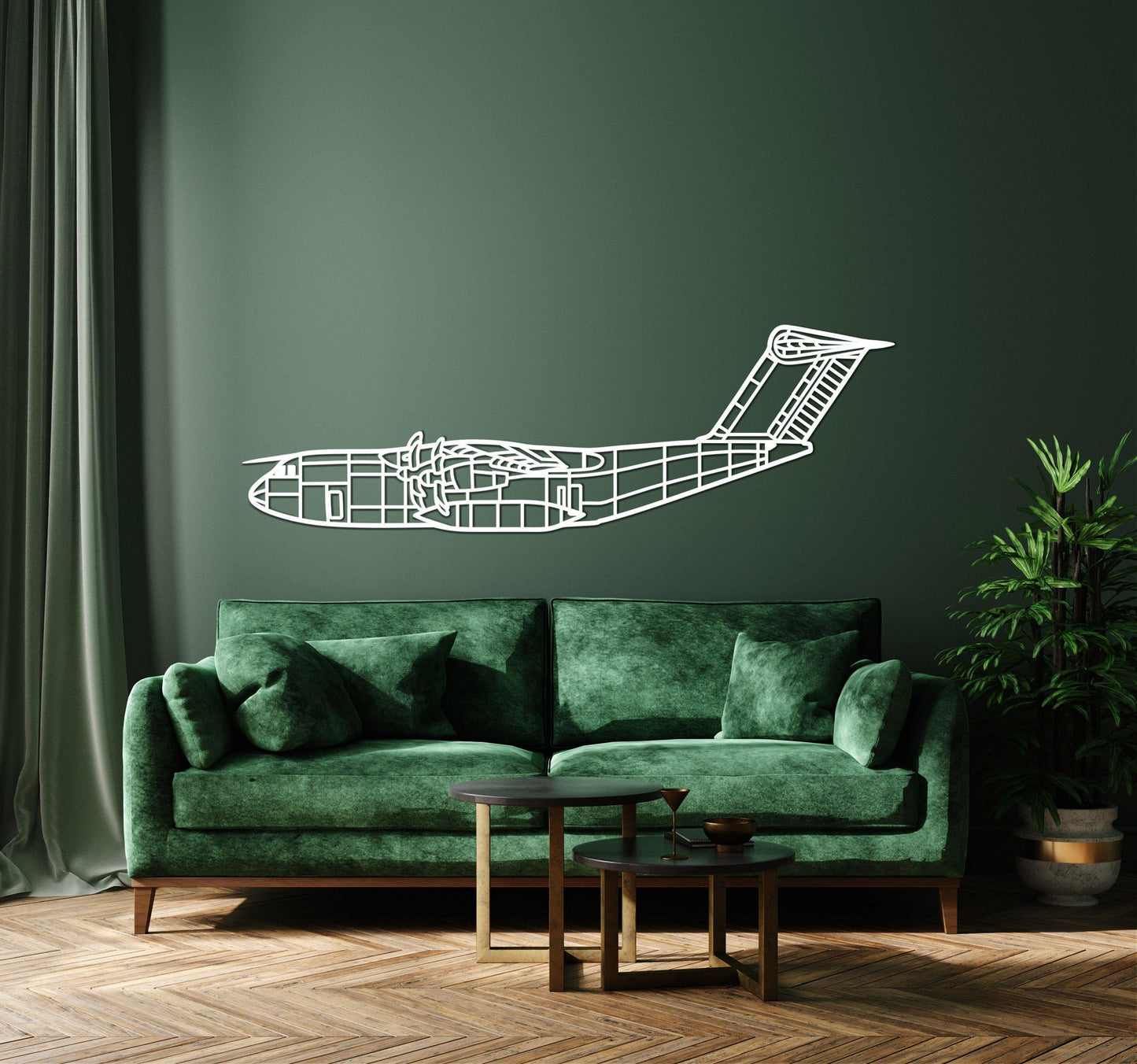 Airbus A400 M Metal Airplane Wall Art - Artifay Decor