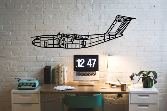 Airbus A400 M Metal Airplane Wall Art - Artifay Decor