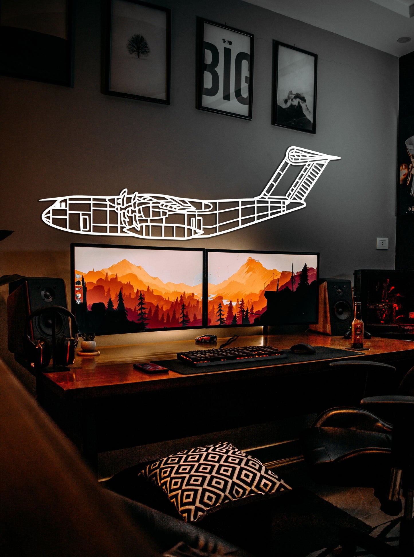 Airbus A400 M Metal Airplane Wall Art - Artifay Decor