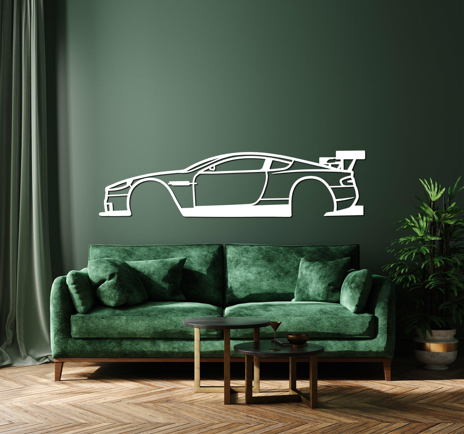 Aston Martin DBR9 Metal Car Wall Art - Artifay Decor