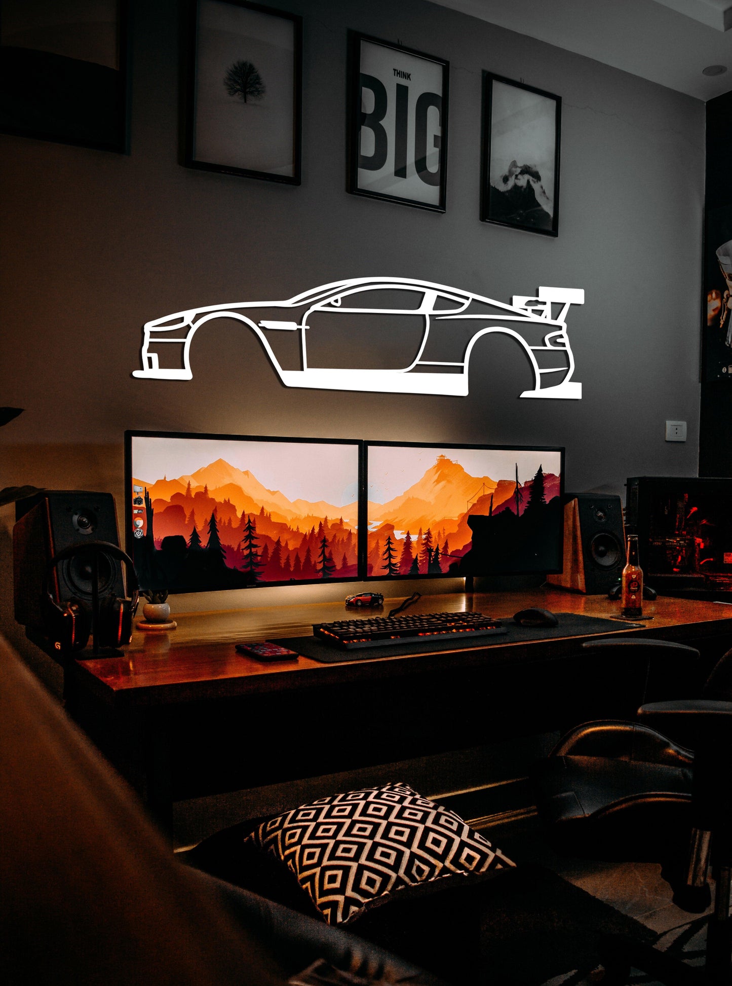 Aston Martin DBR9 Metal Car Wall Art - Artifay Decor