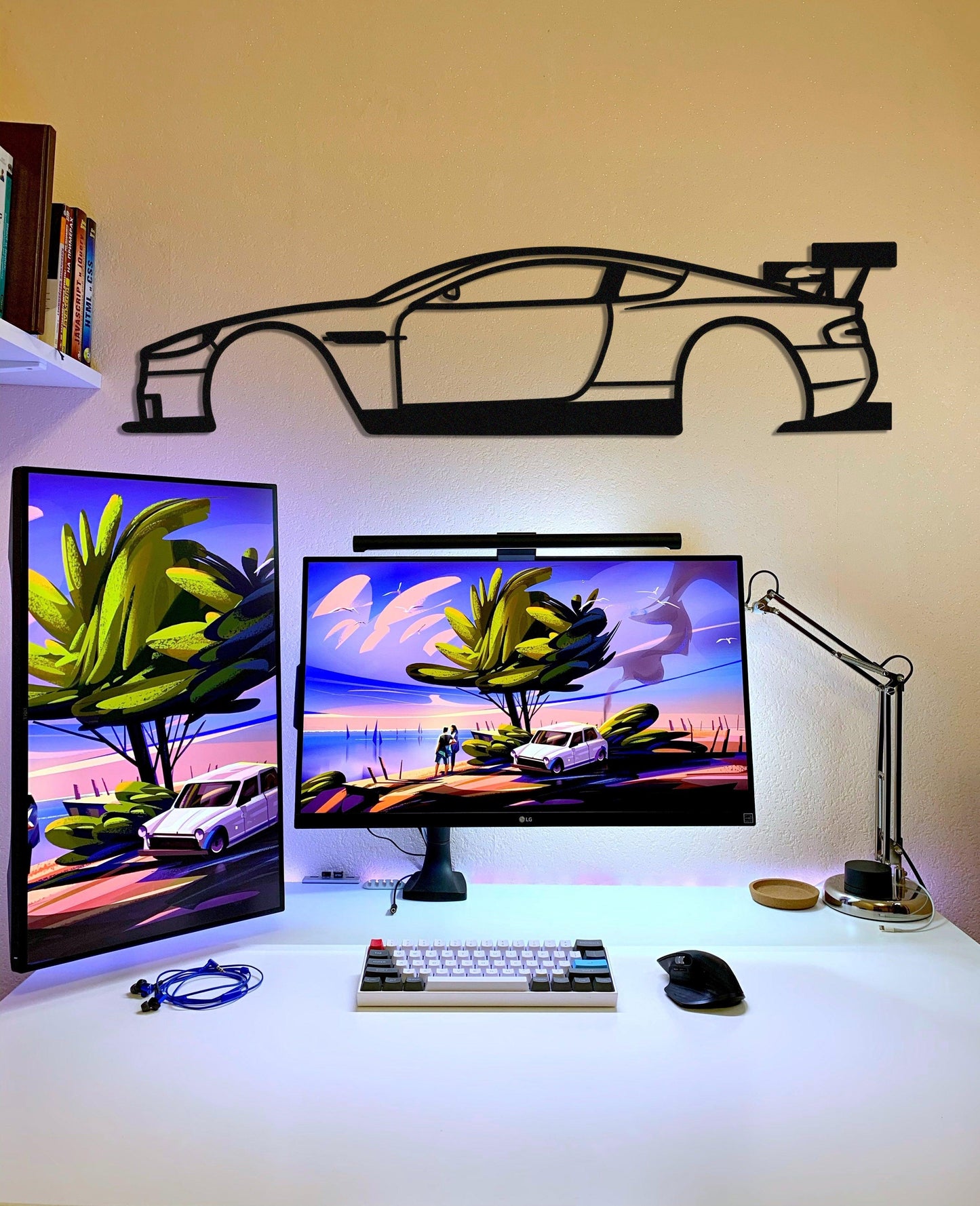 Aston Martin DBR9 Metal Car Wall Art - Artifay Decor