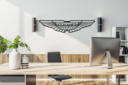 Aston Martin Metal Car Emblem - Artifay Decor