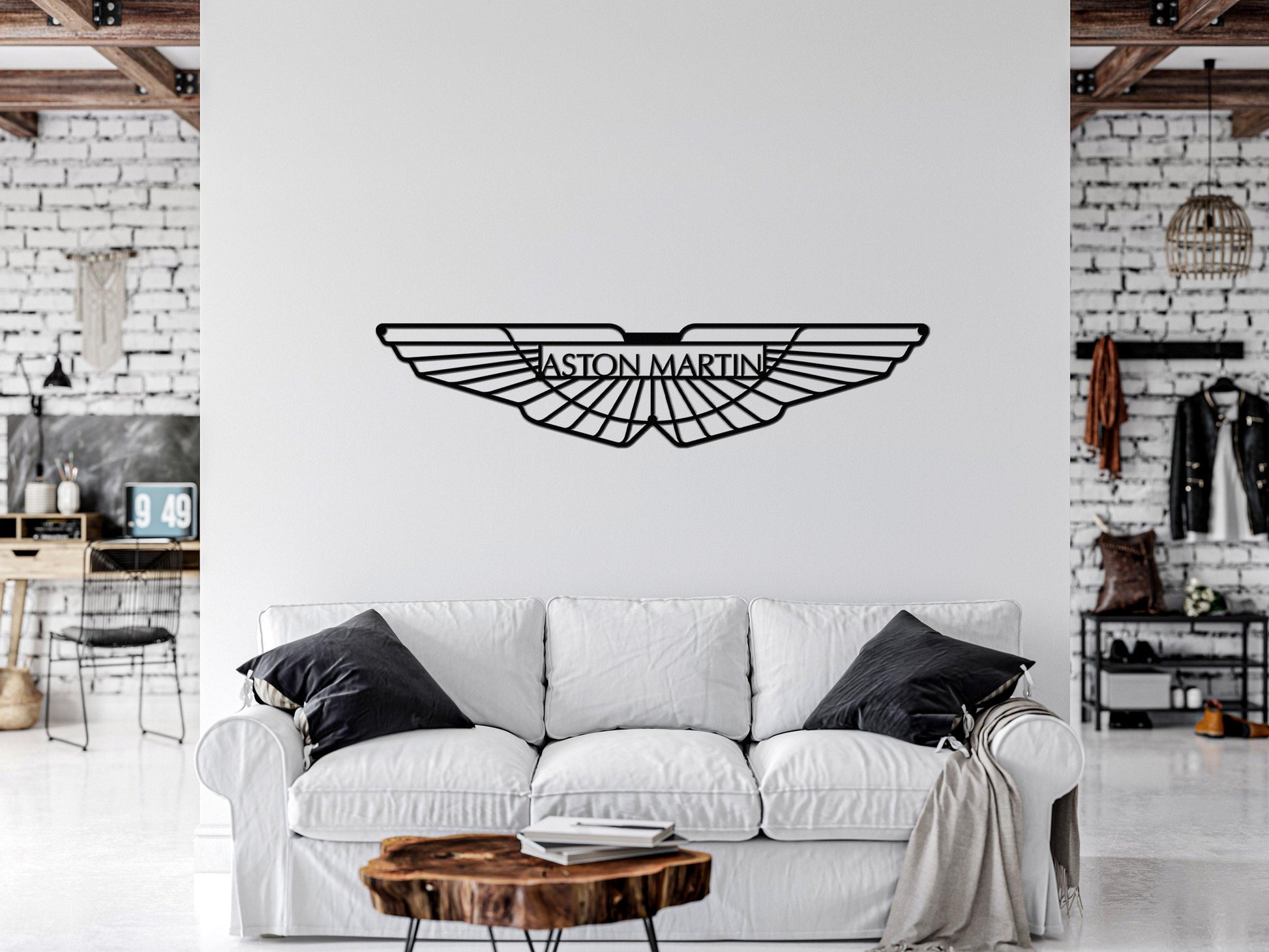 Aston Martin Metal Car Emblem - Artifay Decor