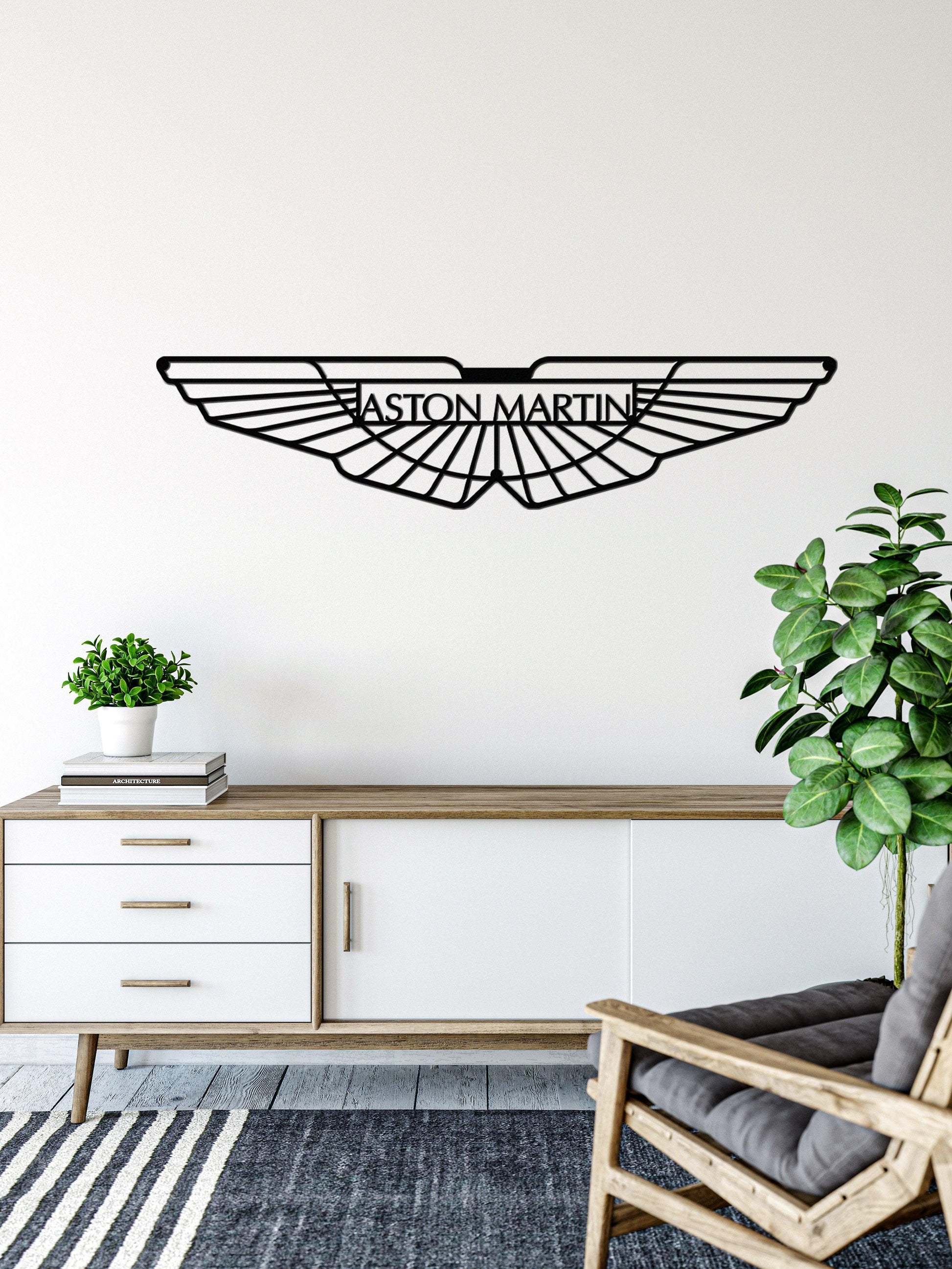 Aston Martin Metal Car Emblem - Artifay Decor