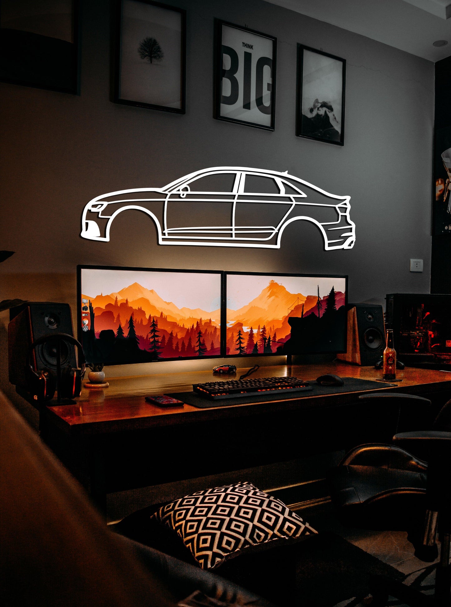 Audi RS3 Metal Car Wall Art - Artifay Decor