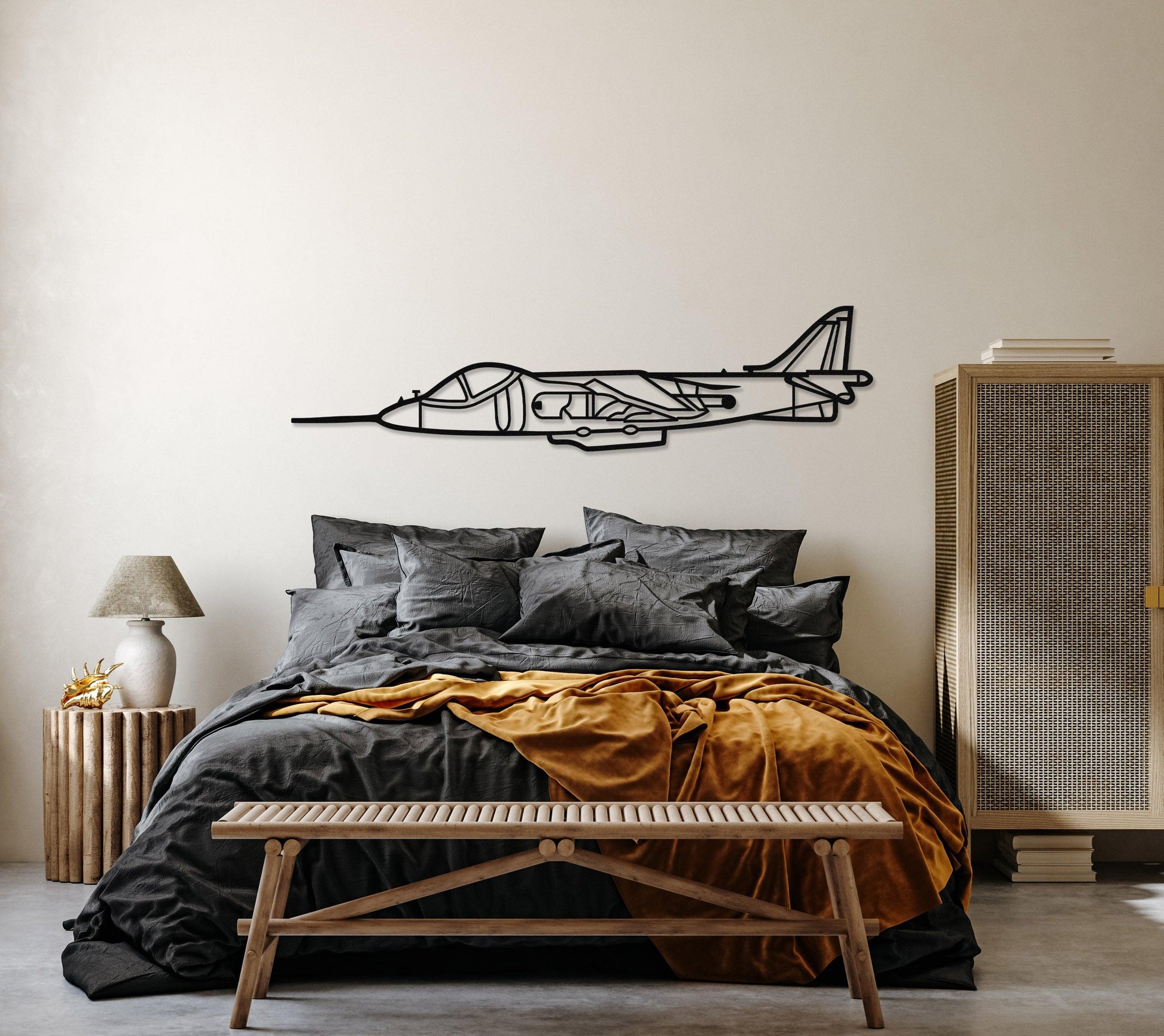 AV-8B Harrier Metal Aircraft Wall Art - Artifay Decor