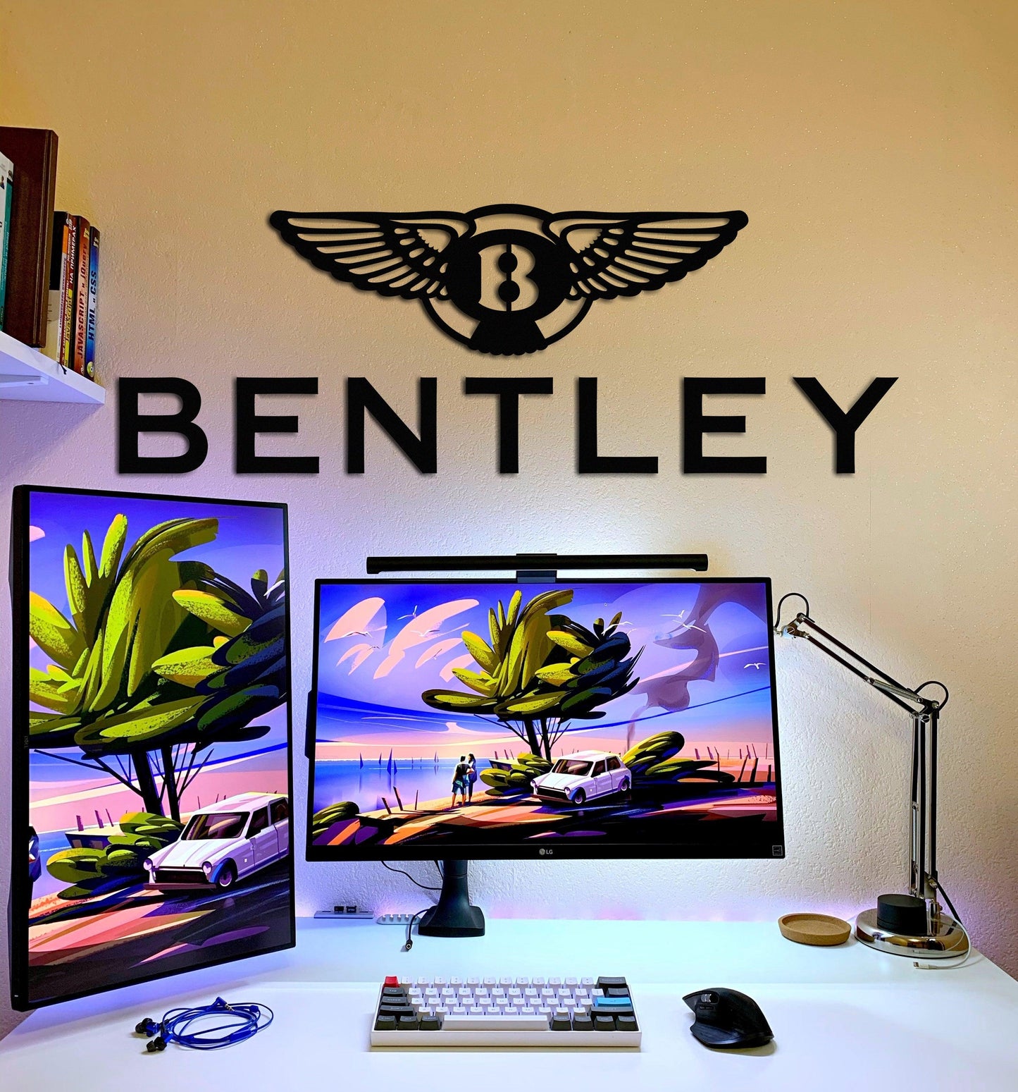 Bentley Metal Car Emblem - Artifay Decor