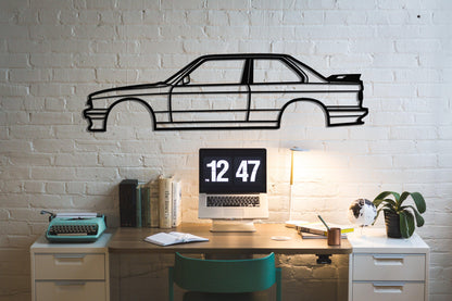 BMW E30 M3 Metal Car Wall Art - Artifay Decor