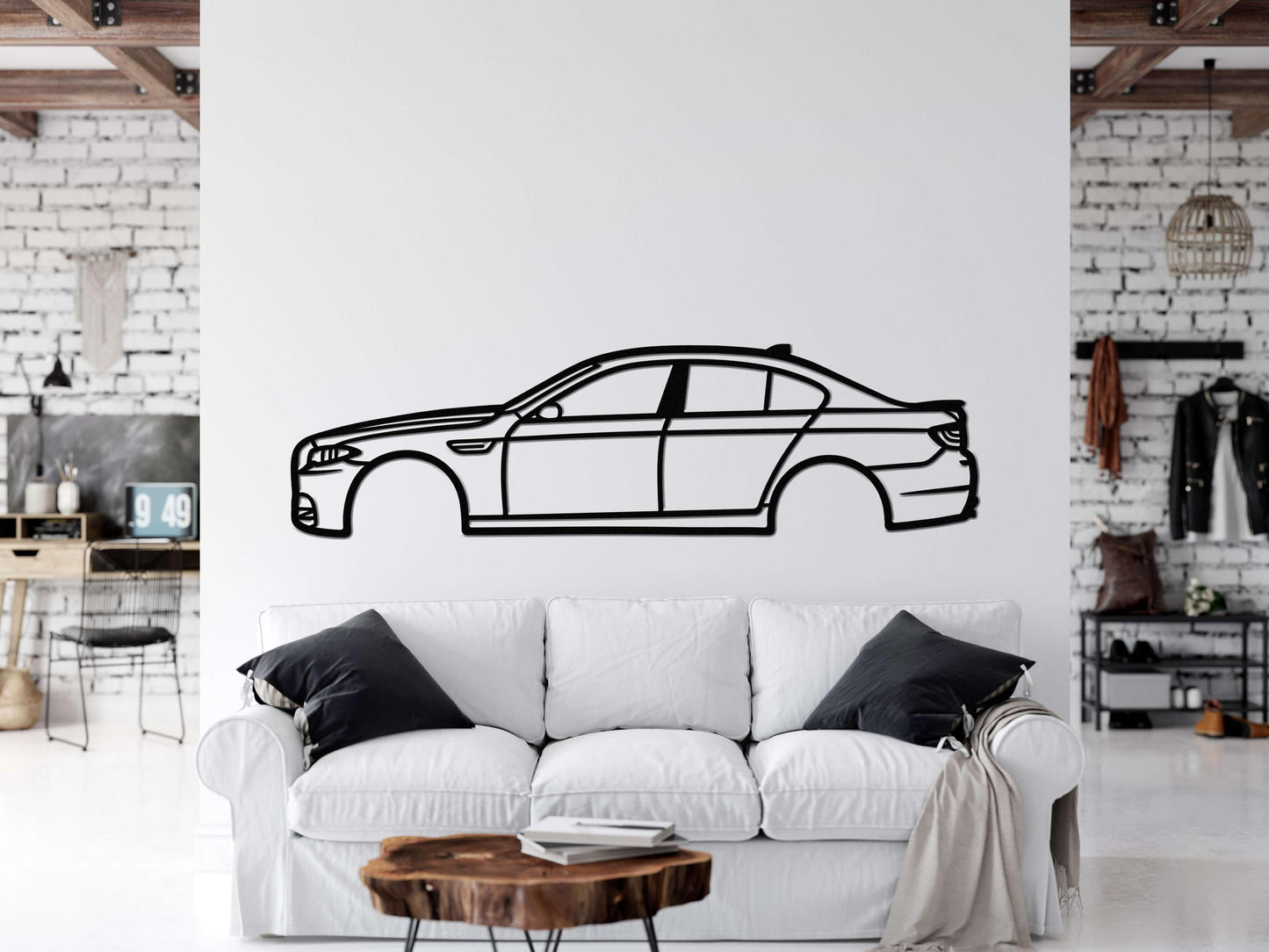 BMW F10 M5 Metal Wall Decor, Garage Decoration Art - Artifay Decor