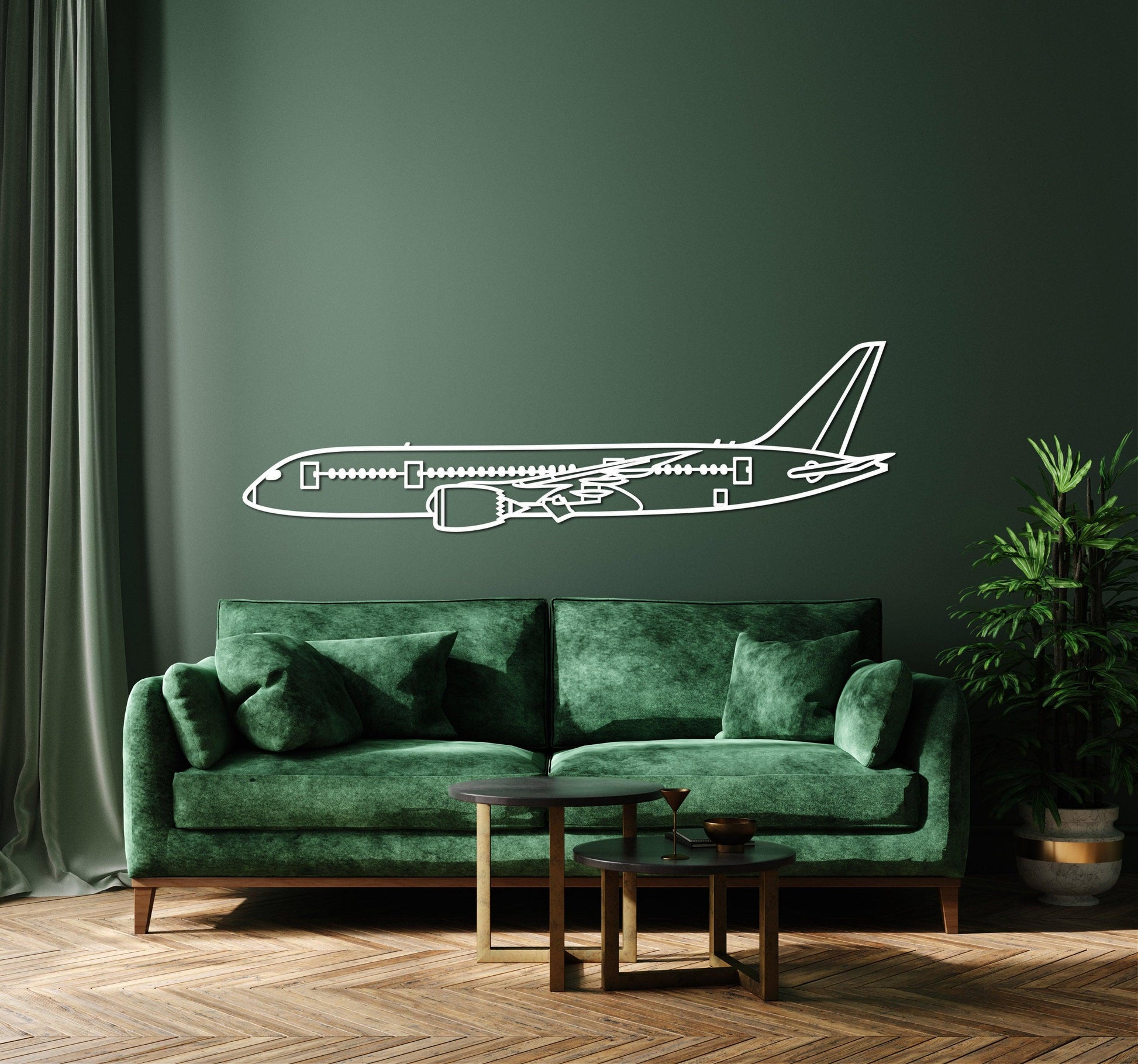 Boeing 737 Airplane Metal Wall Art - Artifay Decor