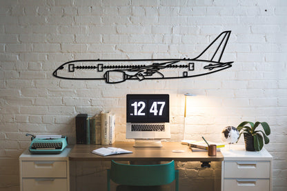 Boeing 737 Airplane Metal Wall Art - Artifay Decor