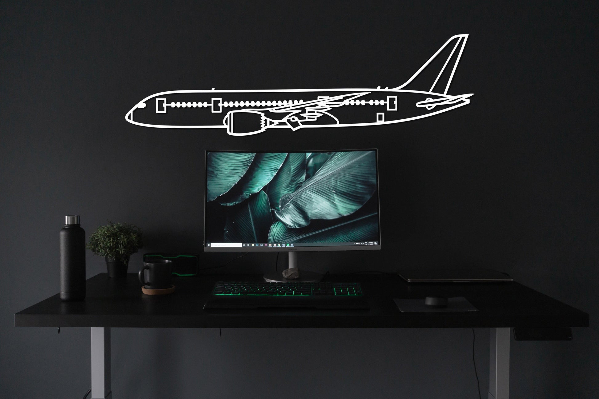 Boeing 737 Airplane Metal Wall Art - Artifay Decor