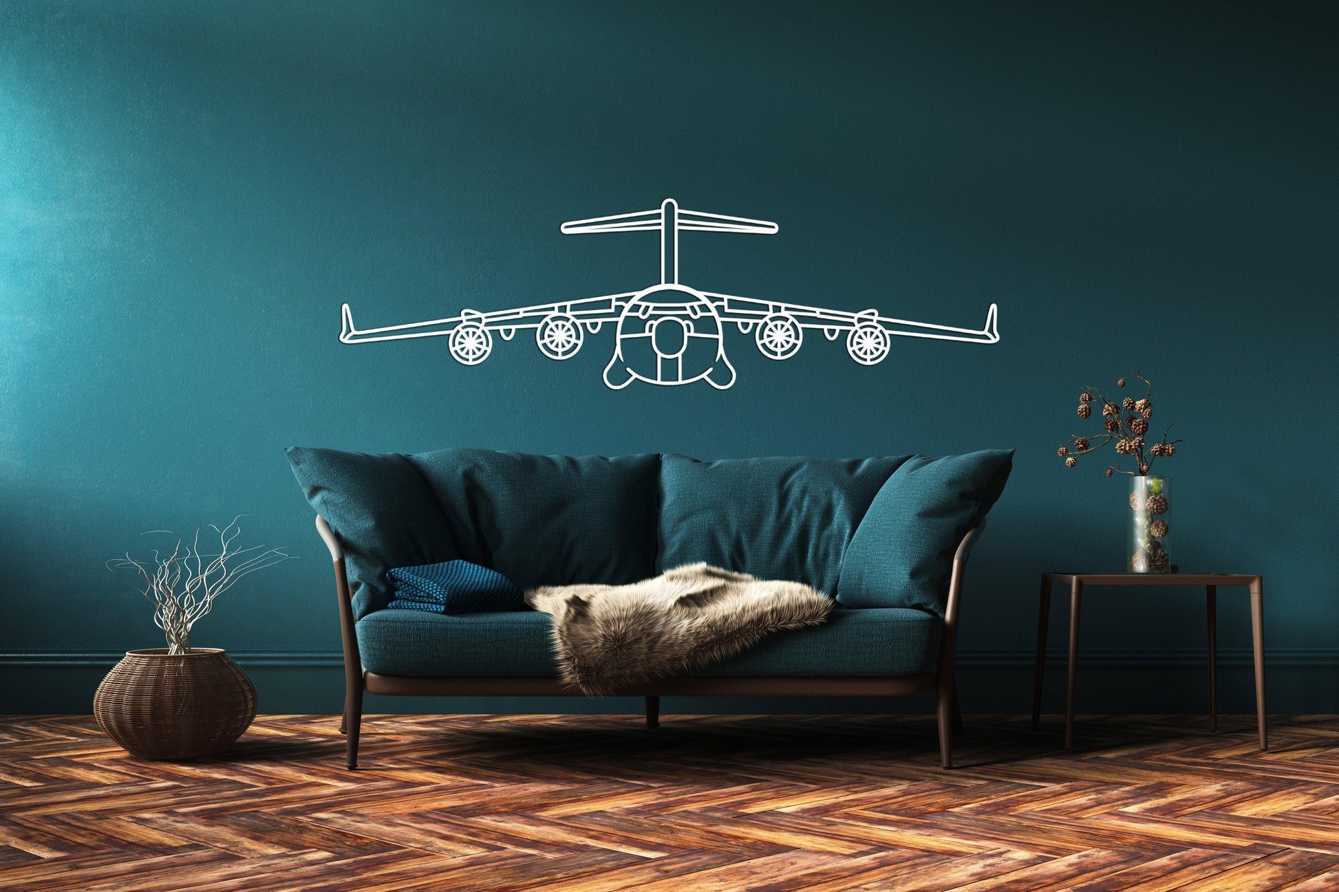 Boeing C17 Globemaster 3 Metal Wall Decor - Artifay Decor