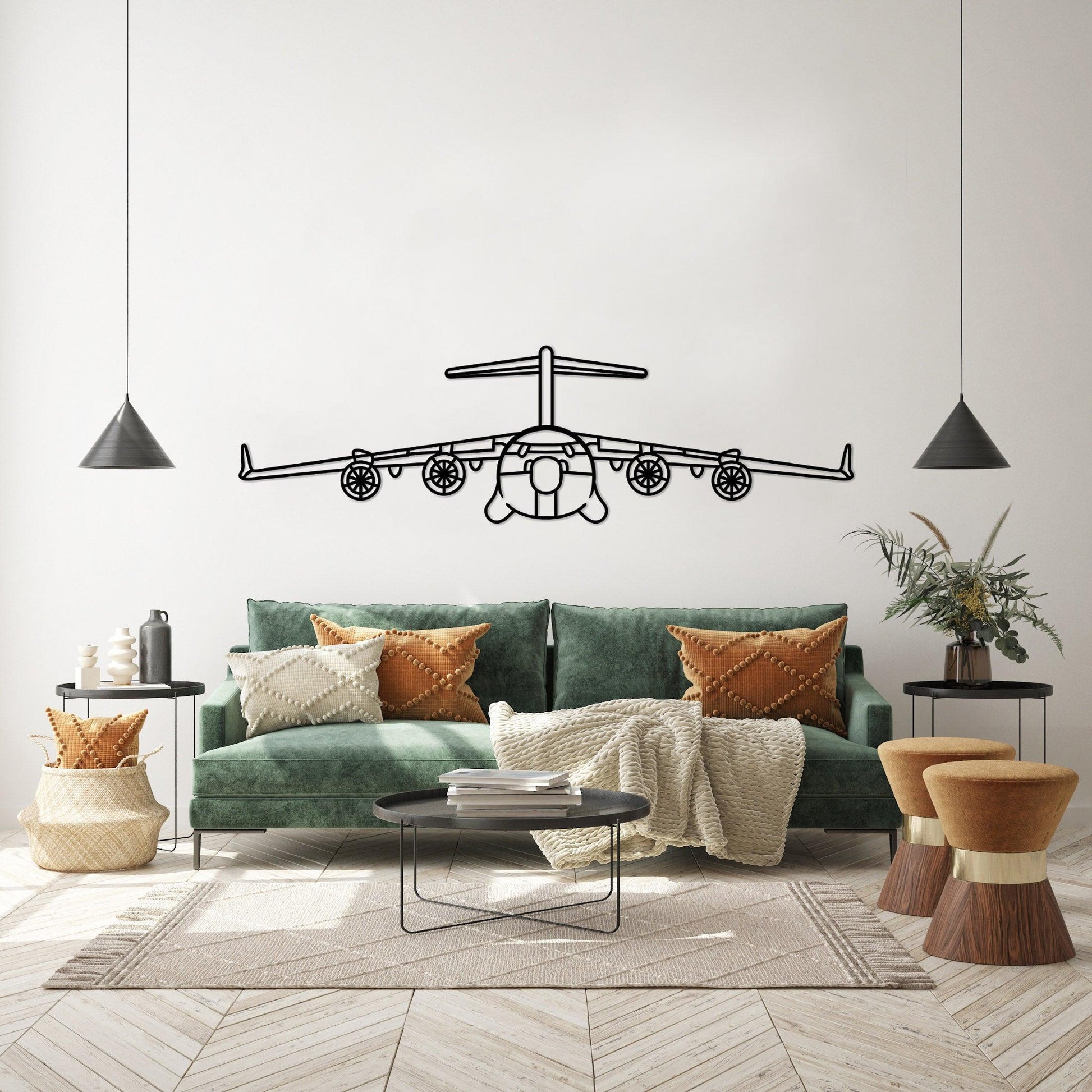 Boeing C17 Globemaster 3 Metal Wall Decor - Artifay Decor