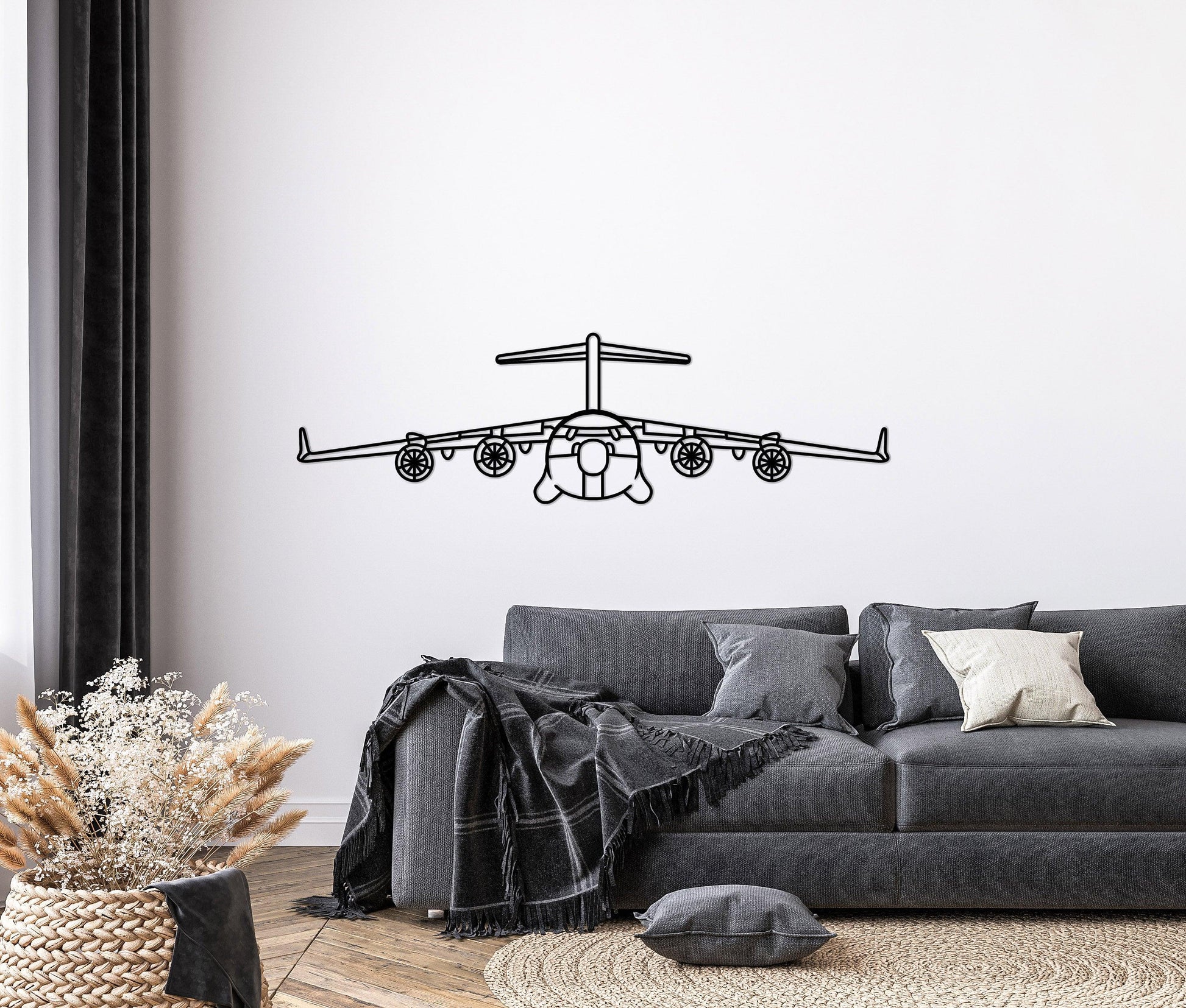 Boeing C17 Globemaster 3 Metal Wall Decor - Artifay Decor