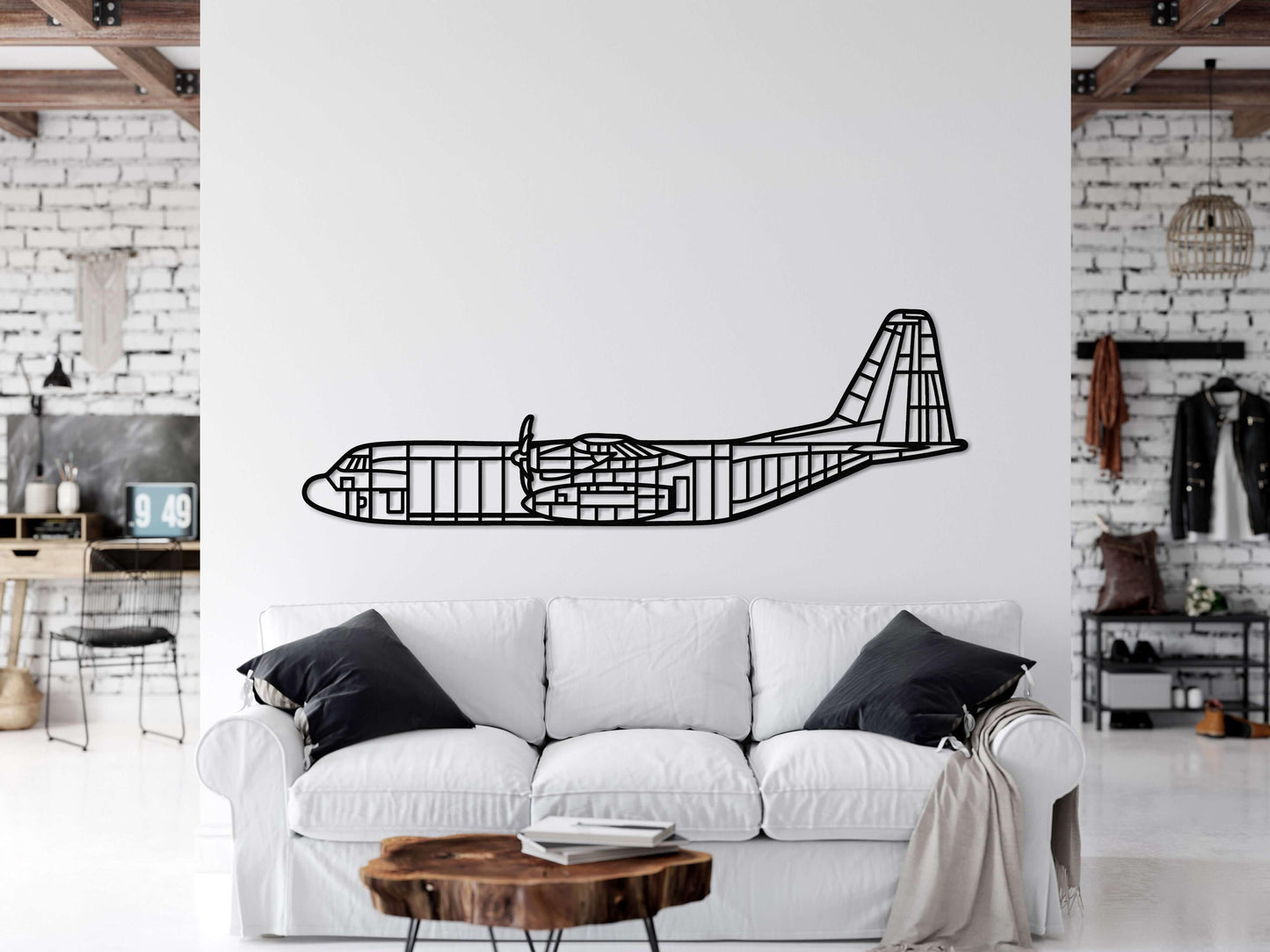 C-130 J Metal Aircraft Wall Art - Artifay Decor