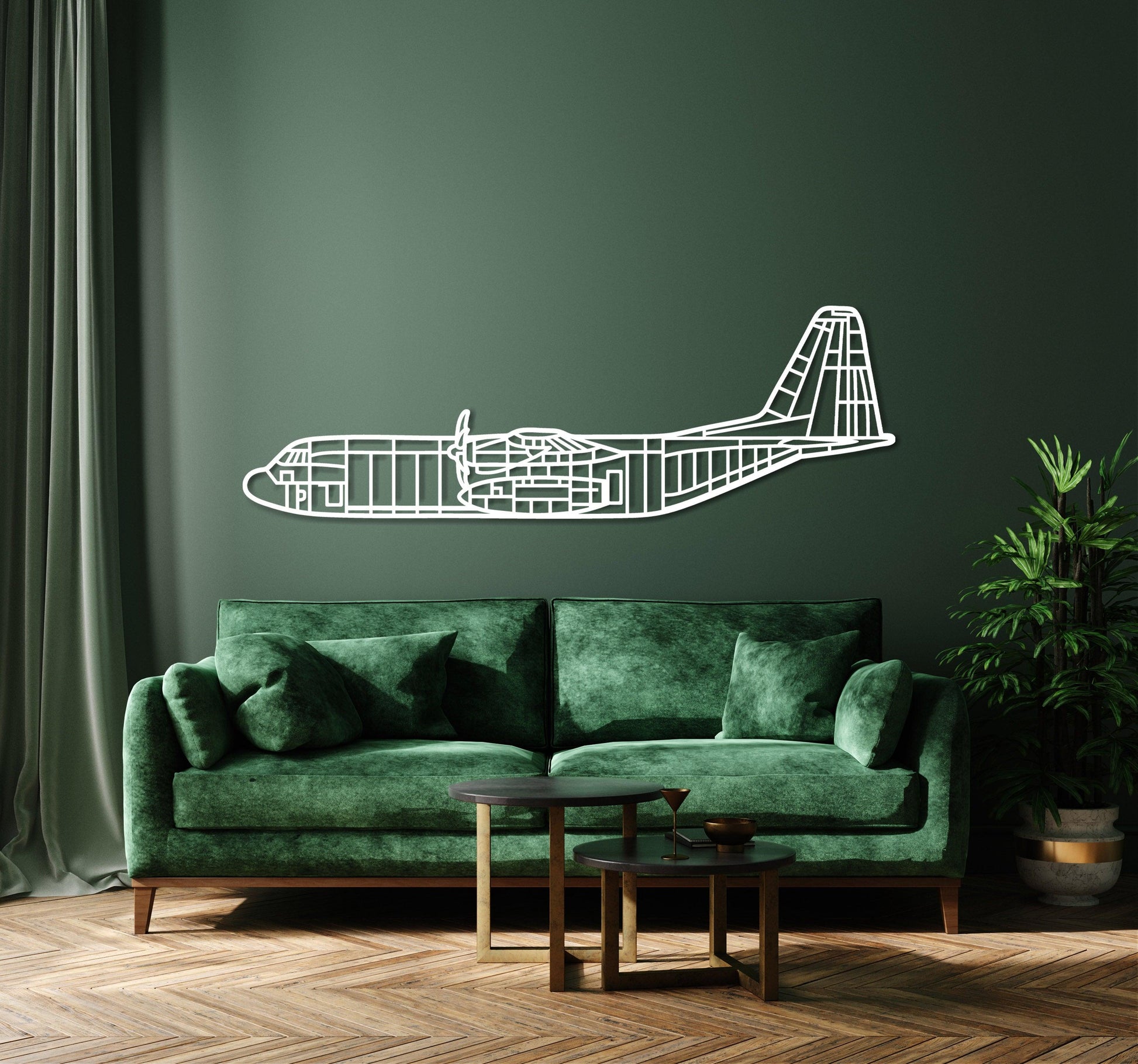 C-130 J Metal Aircraft Wall Art - Artifay Decor