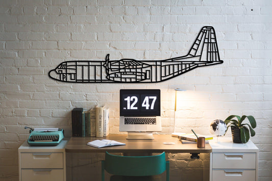 C-130 J Metal Aircraft Wall Art - Artifay Decor