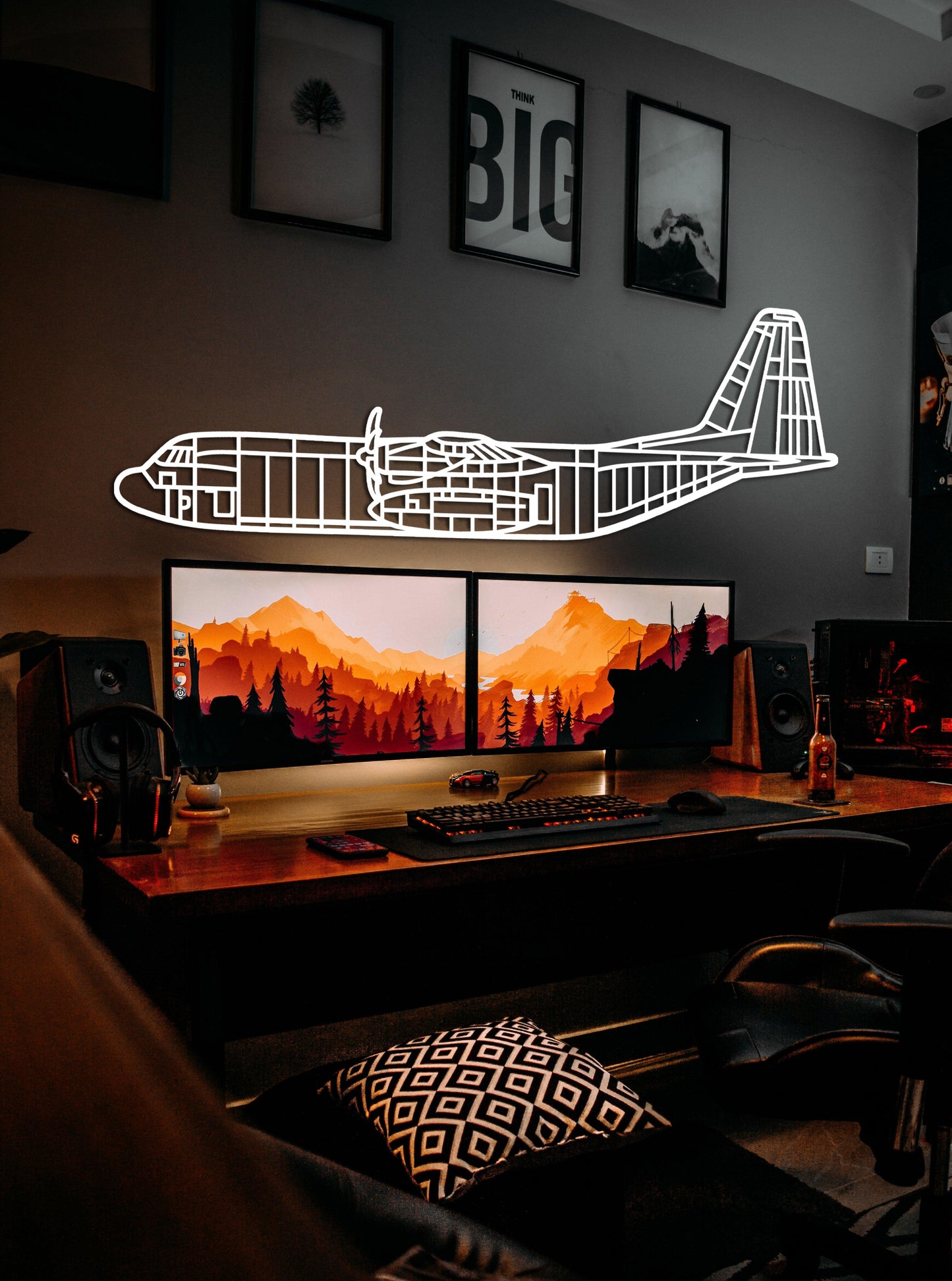 C-130 J Metal Aircraft Wall Art - Artifay Decor