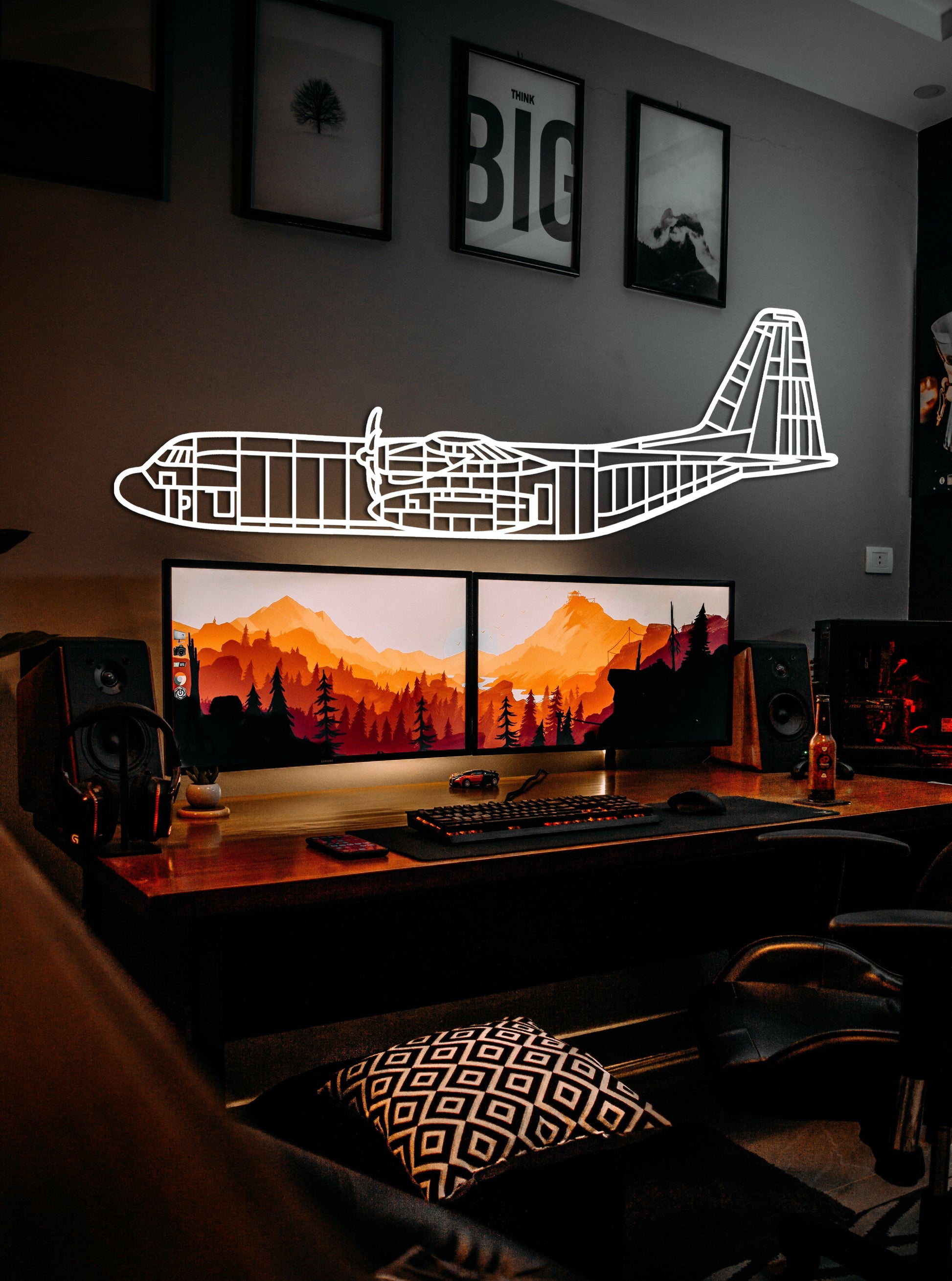 C-130 J Metal Aircraft Wall Art - Artifay Decor