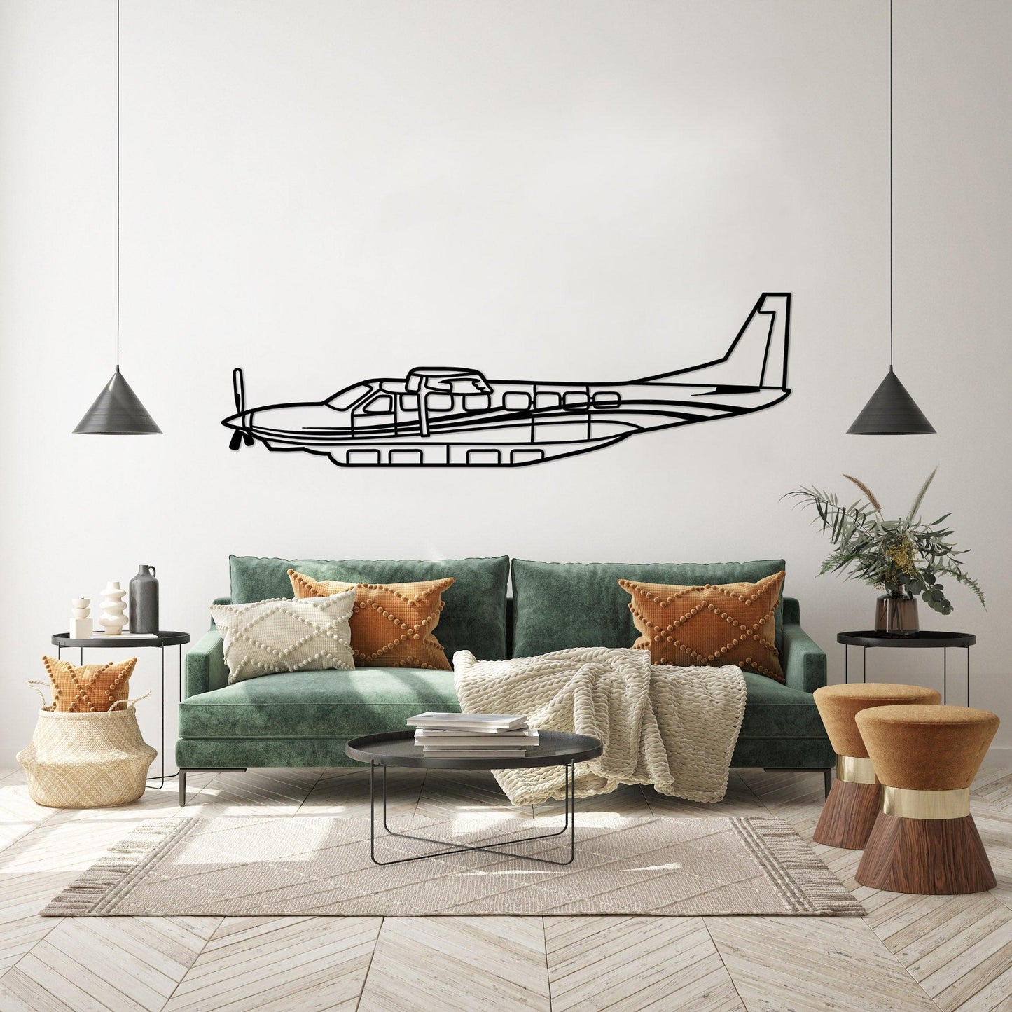 Cessna 208 Caravan Metal Aircraft Wall Art - Artifay Decor