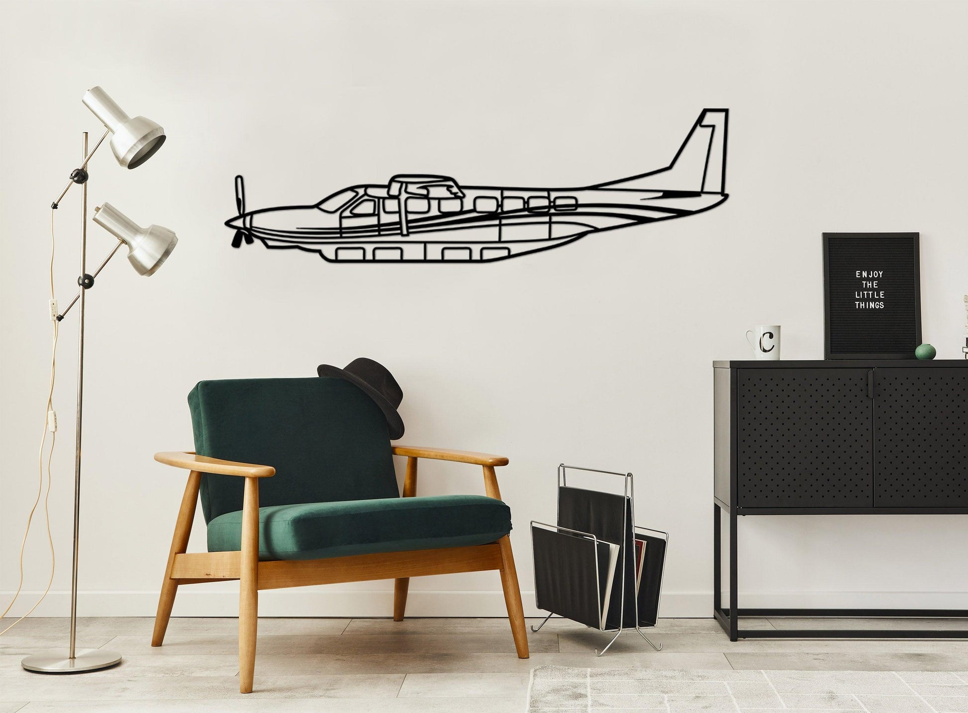 Cessna 208 Caravan Metal Aircraft Wall Art - Artifay Decor