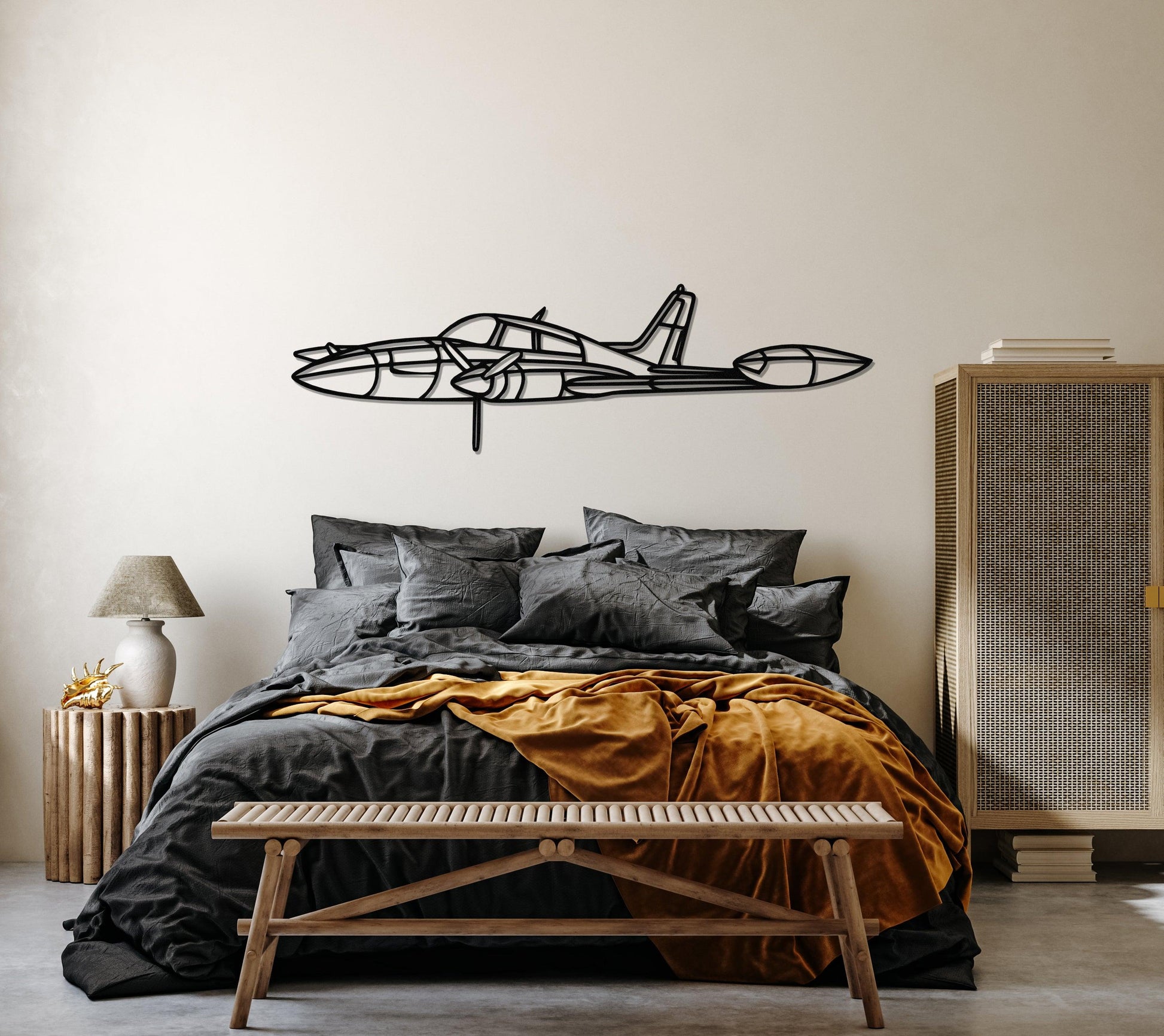 Cessna 310 R Metal Aircraft Wall Art - Artifay Decor