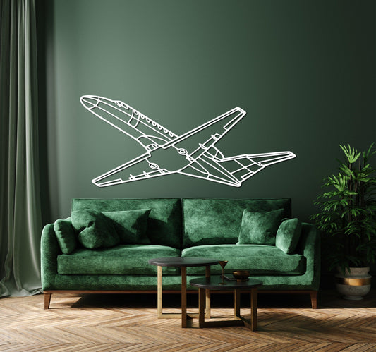 Cessna Citation CJ3 Metal Aircraft Wall Art - Artifay Decor