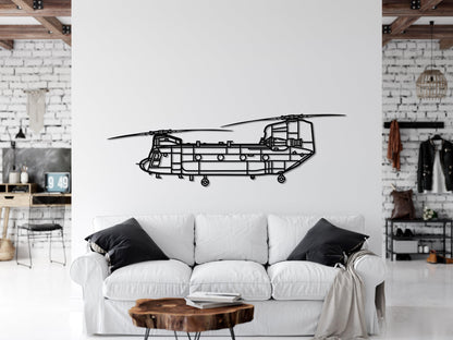 CH 47 Chinook Metal Helicopter Wall Art - Artifay Decor