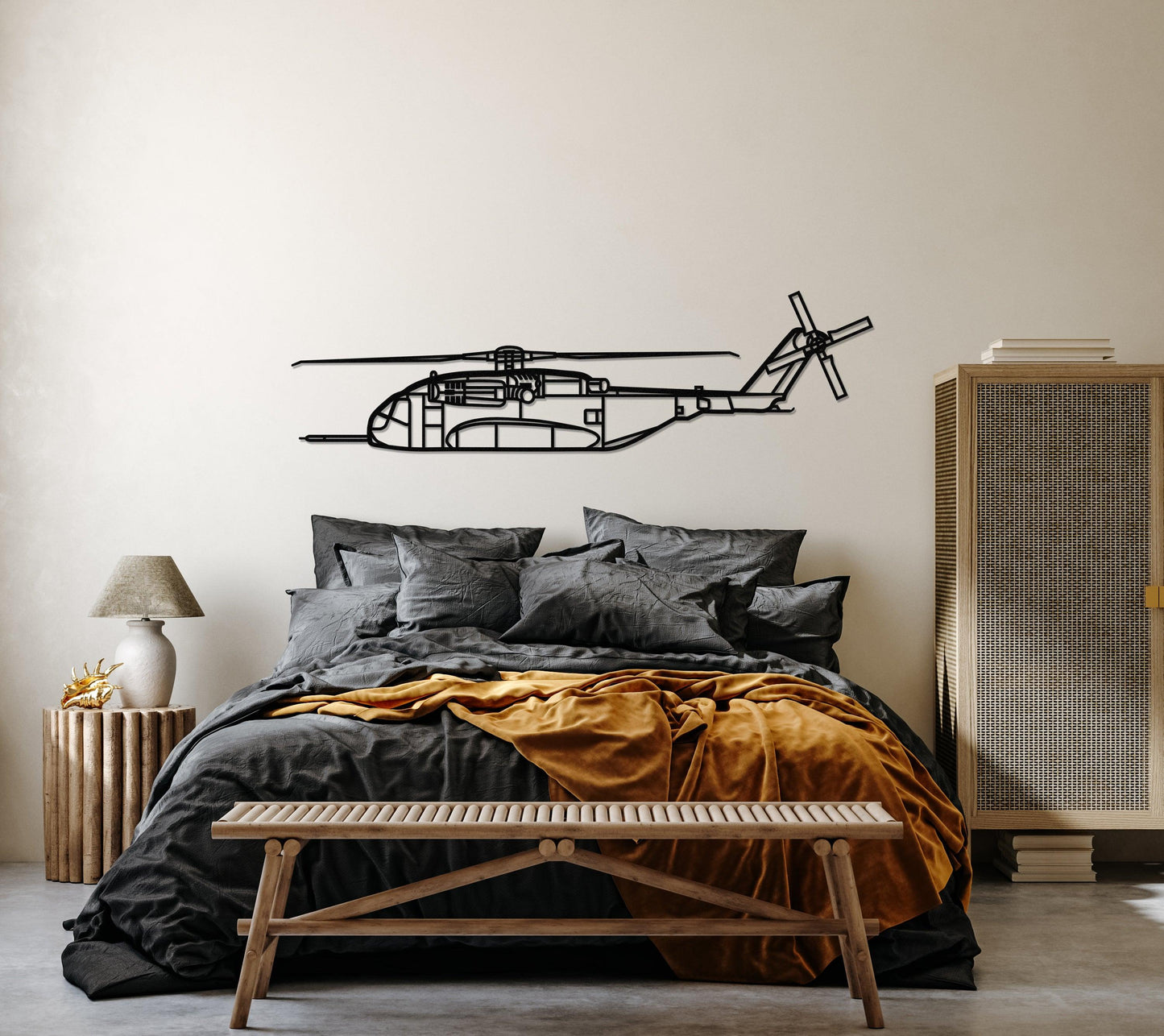 CH-53K King Stallion Metal Helicopter Wall Art - Artifay Decor