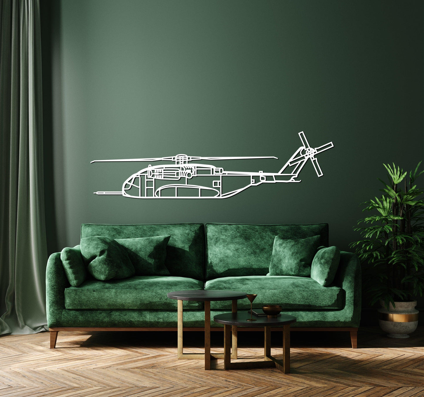 CH-53K King Stallion Metal Helicopter Wall Art - Artifay Decor