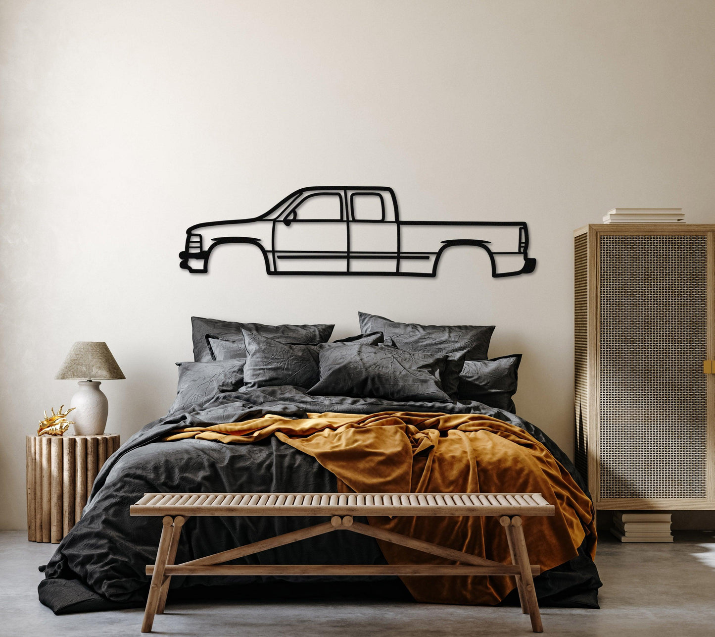 Chevrolet Silverado Metal Car Wall Decor - Artifay Decor