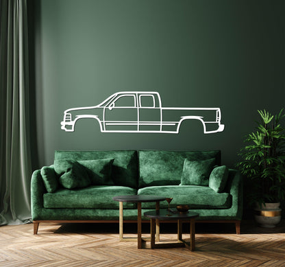 Chevrolet Silverado Metal Car Wall Decor - Artifay Decor