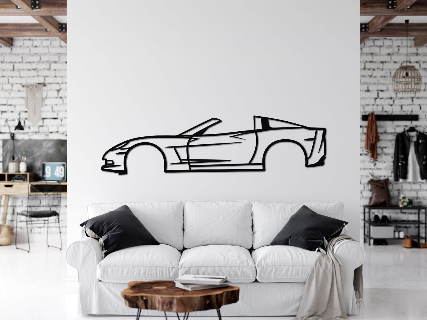 Corvette C6 Metal Car Wall Decor - Artifay Decor