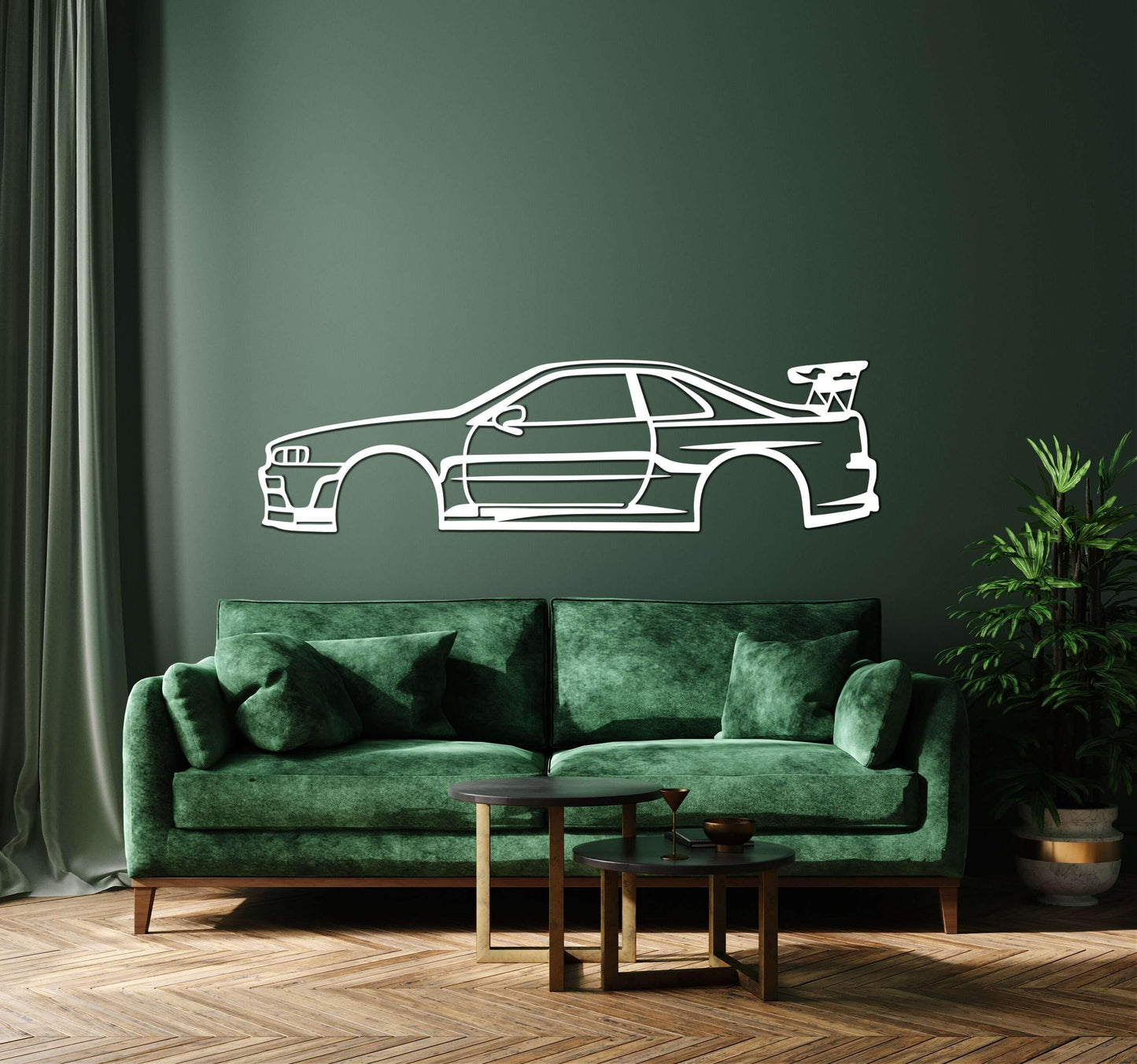 Custom Car Silhouette Metal Wall Art - Artifay Decor