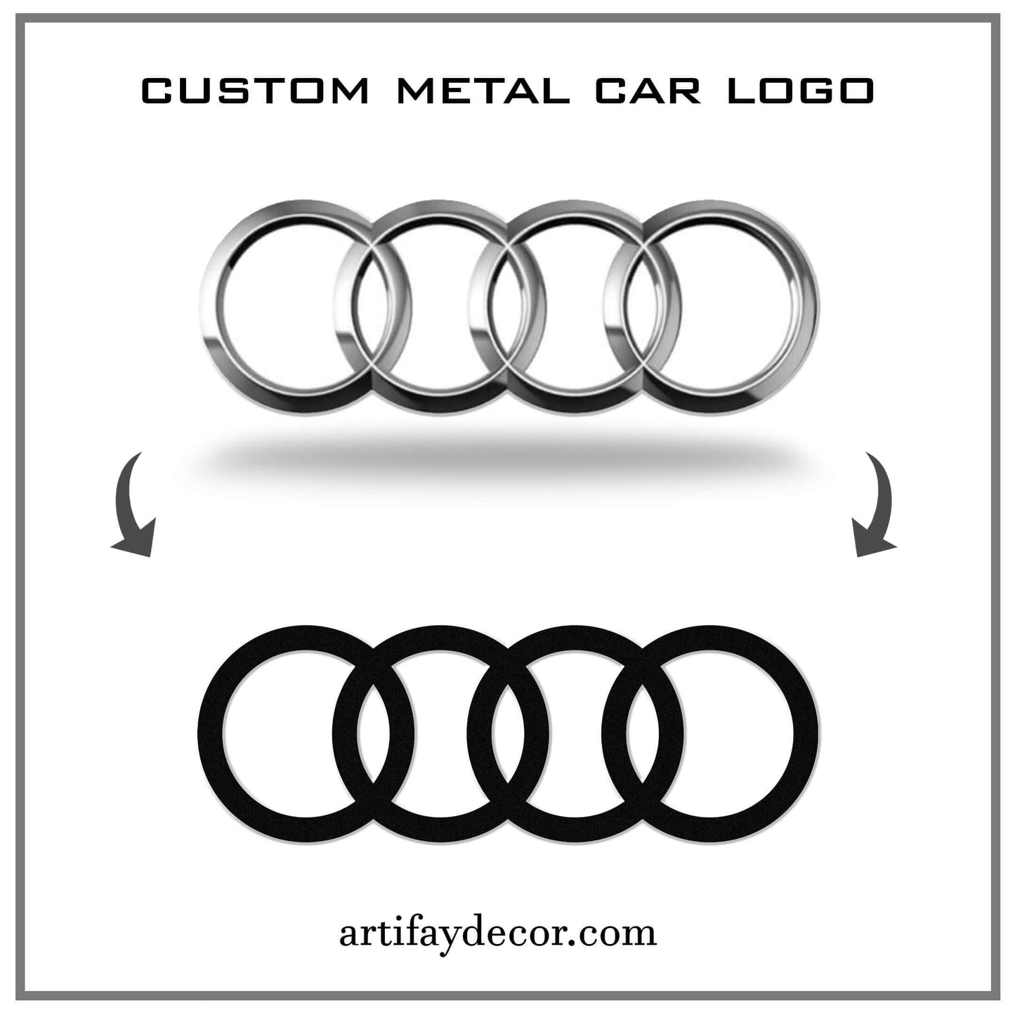 Custom Metal Car Emblem - Artifay Decor