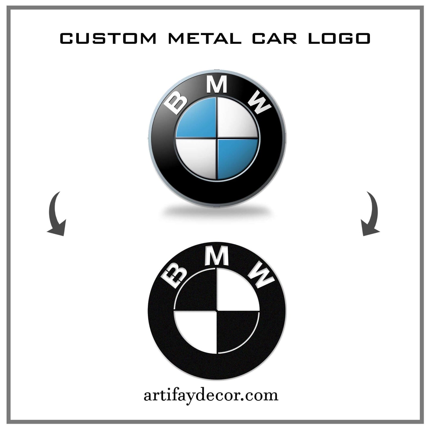 Custom Metal Car Emblem - Artifay Decor