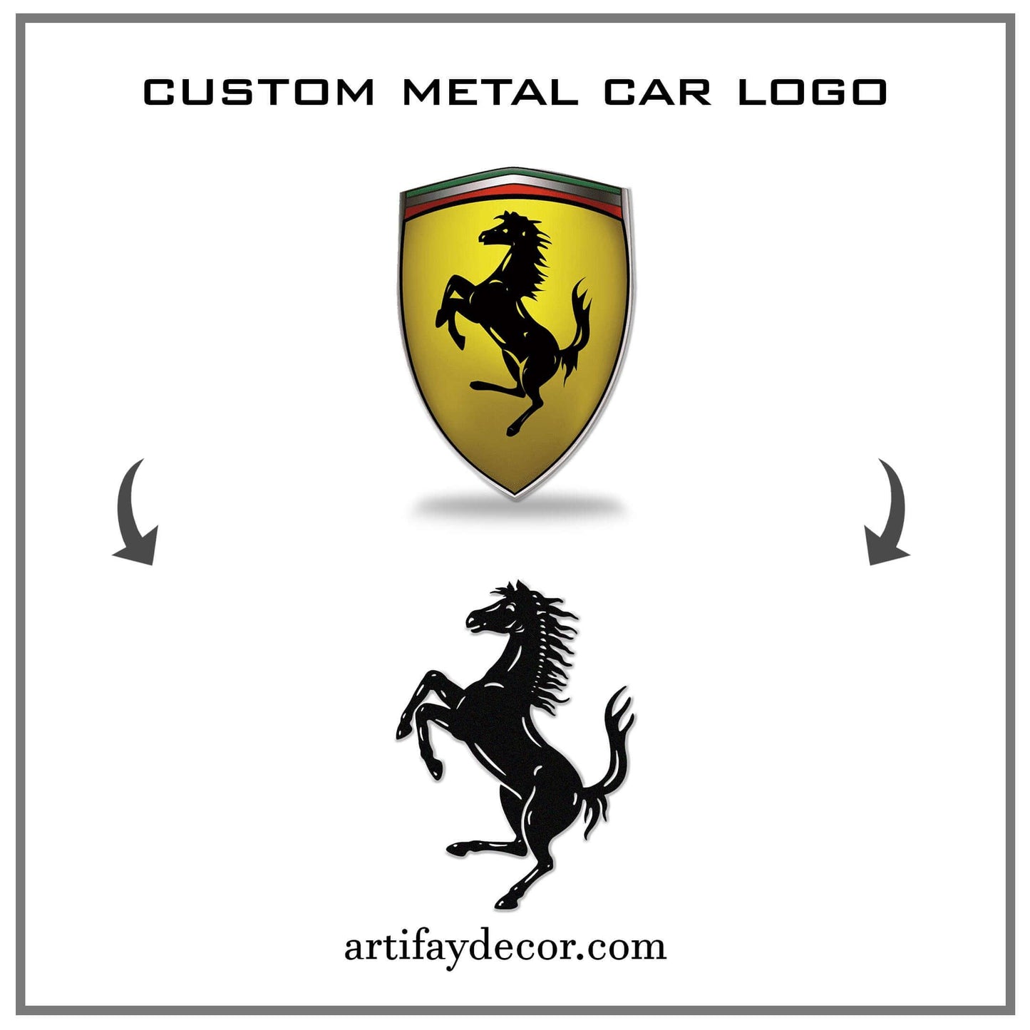 Custom Metal Car Emblem - Artifay Decor