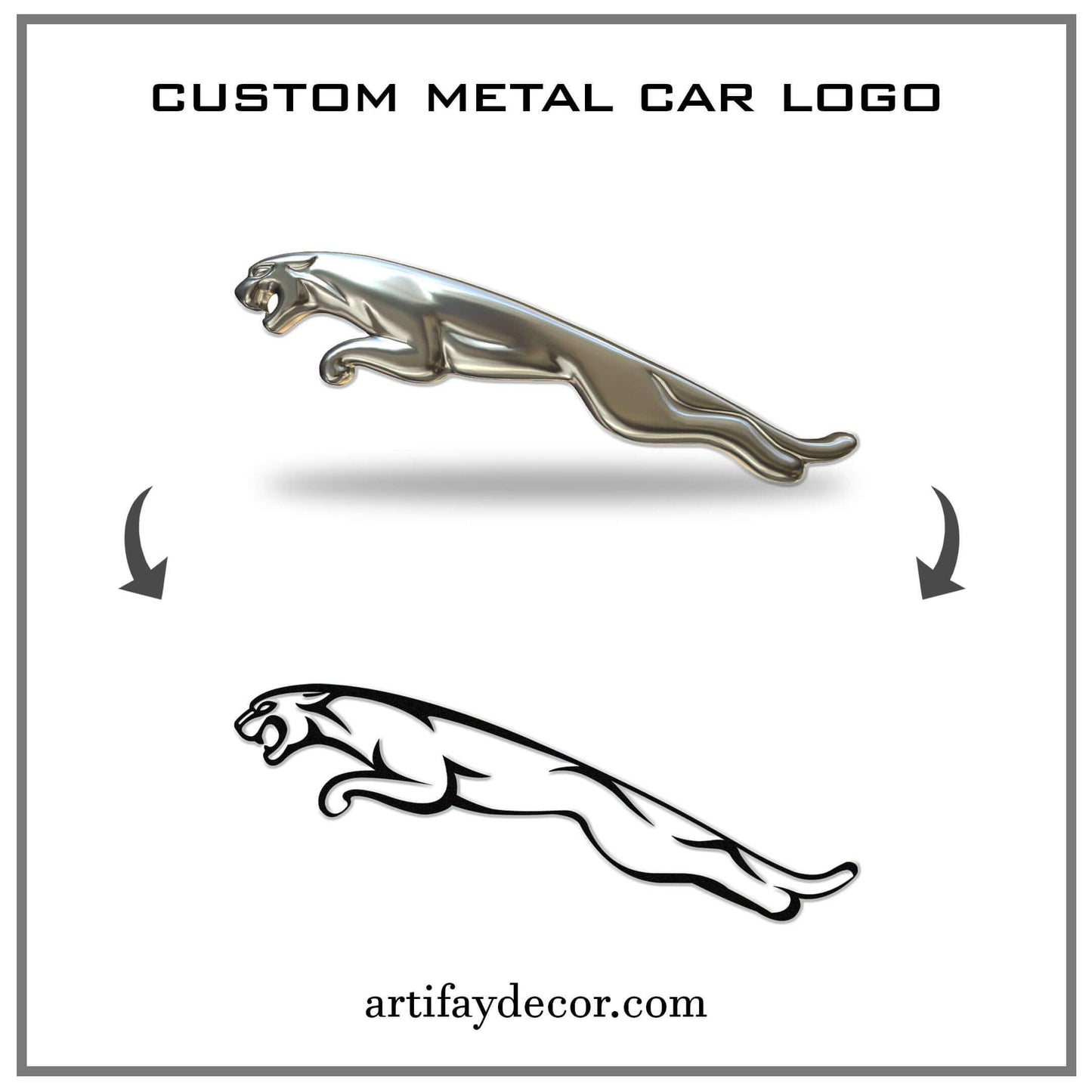 Custom Metal Car Emblem - Artifay Decor