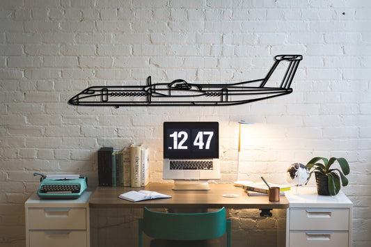 Dash-8 Q400 Metal Aircraft Wall Art - Artifay Decor