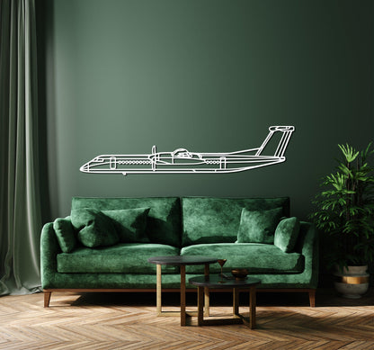 Dash-8 Q400 Metal Aircraft Wall Art - Artifay Decor