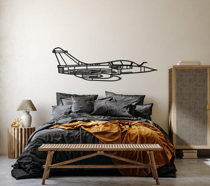 Dassault Rafale C Metal Silhouette Wall Art - Artifay Decor